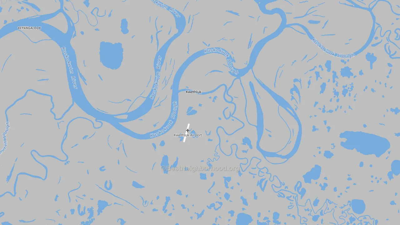 Bike Grade map of 99621, AK
