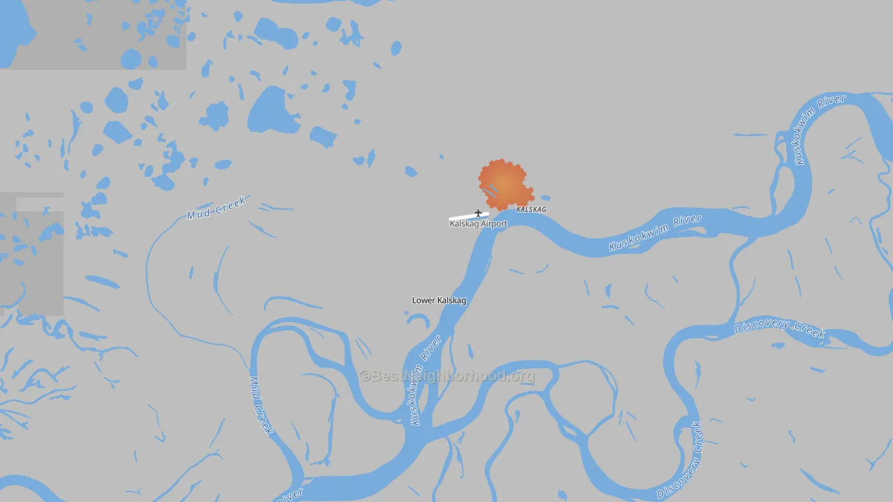 Bike Grade map of 99626, AK
