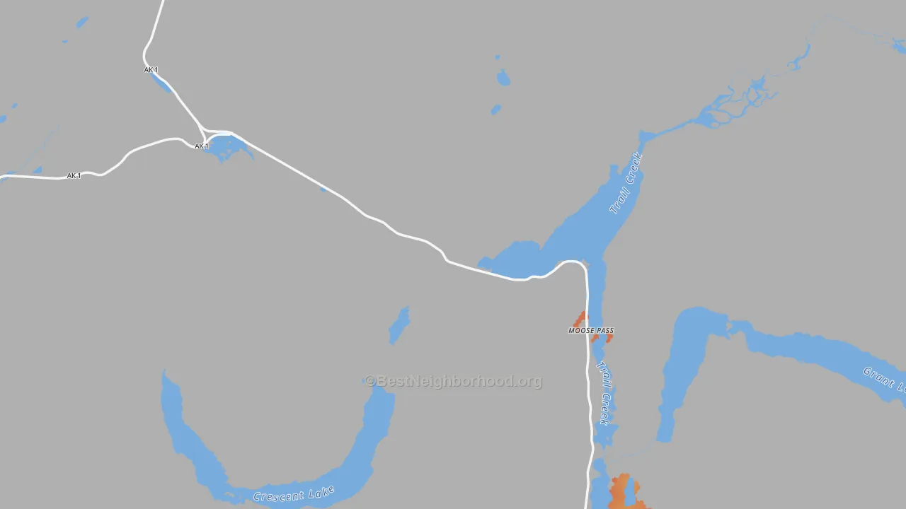 Bike Grade map of 99631, AK
