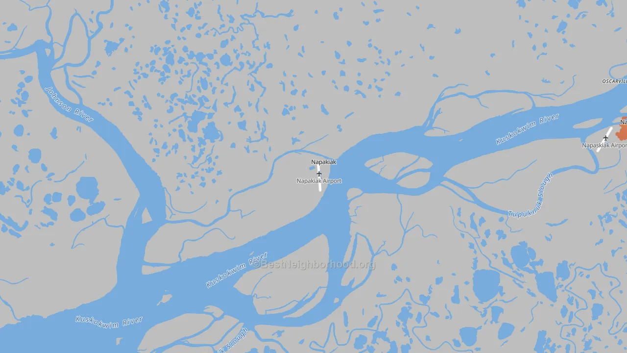 Bike Grade map of 99634, AK