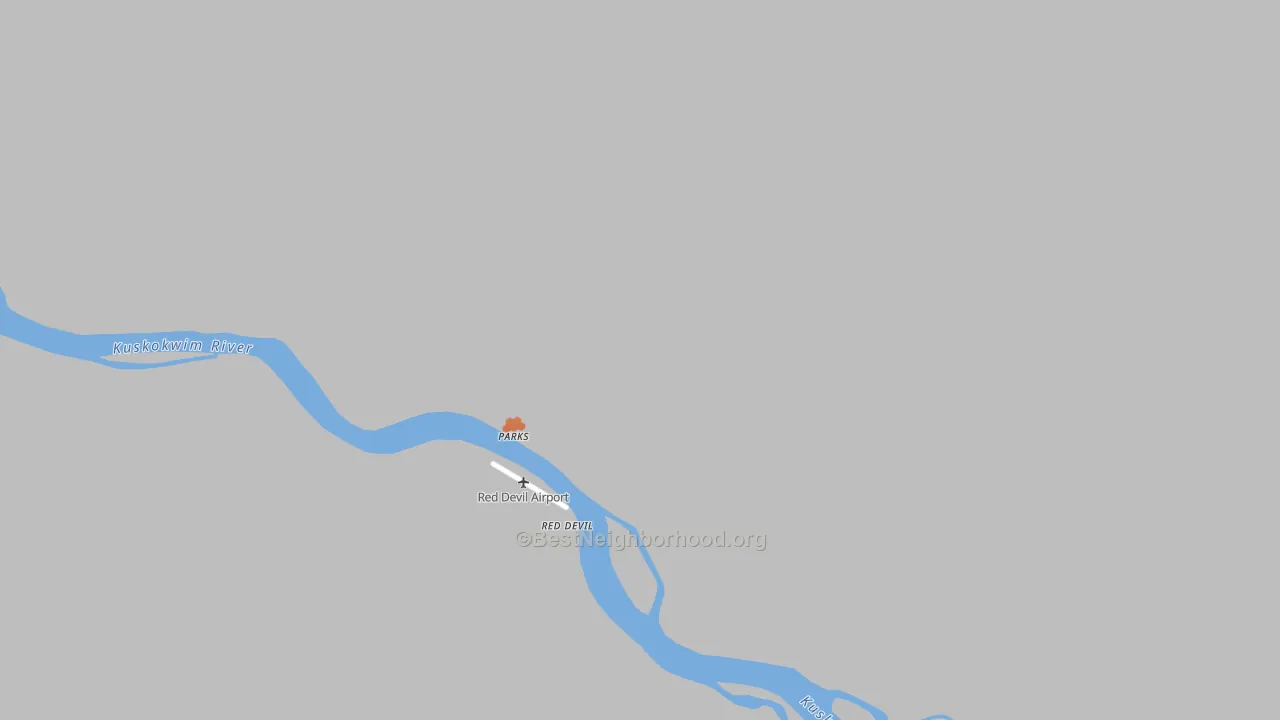 Bike Grade map of 99656, AK