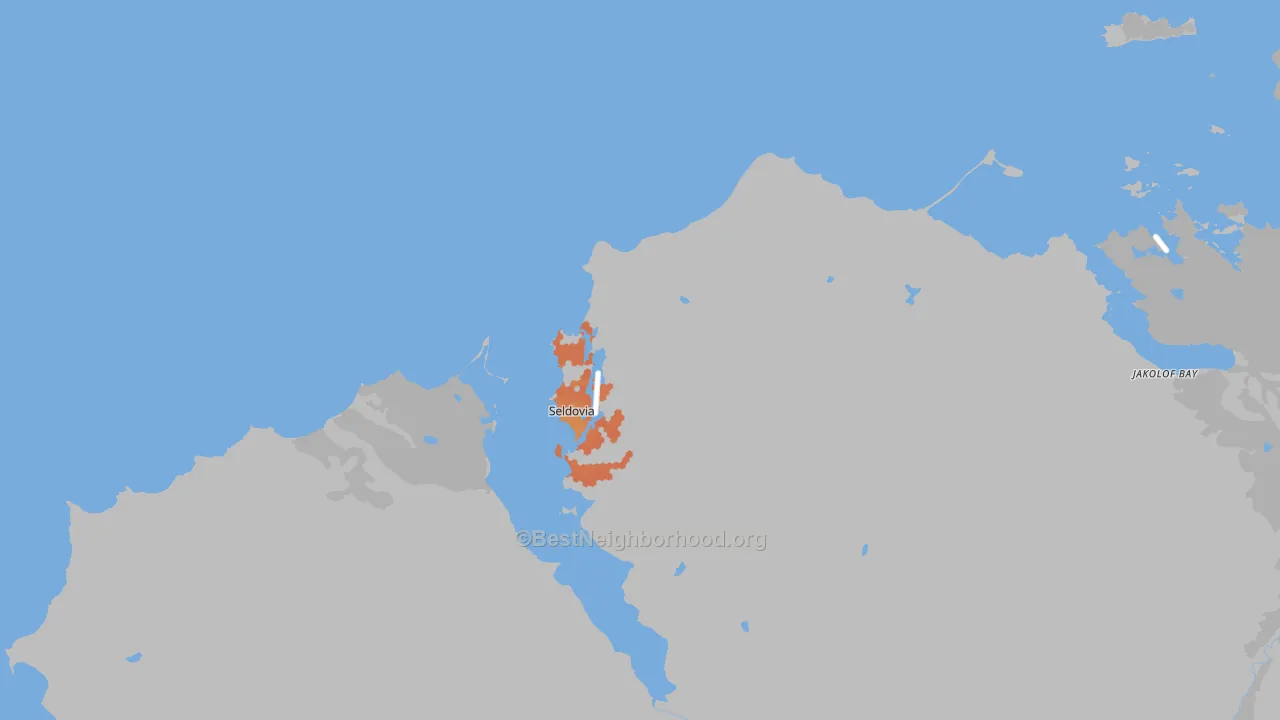 Bike Grade map of 99663, AK