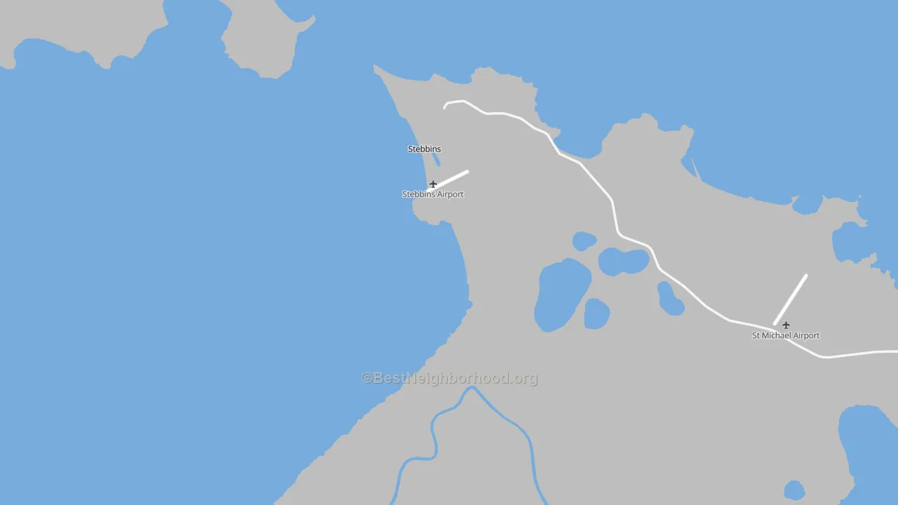Bike Grade map of 99671, AK