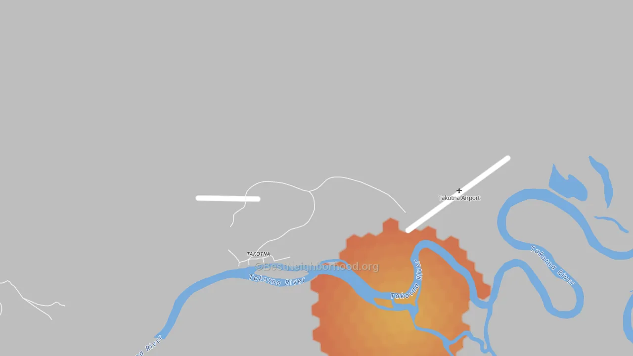 Bike Grade map of 99675, AK