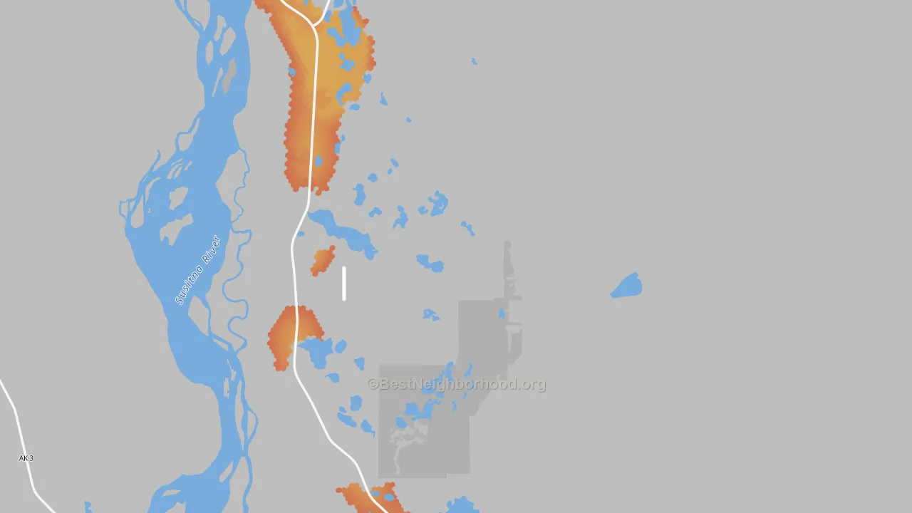 Bike Grade map of 99676, AK