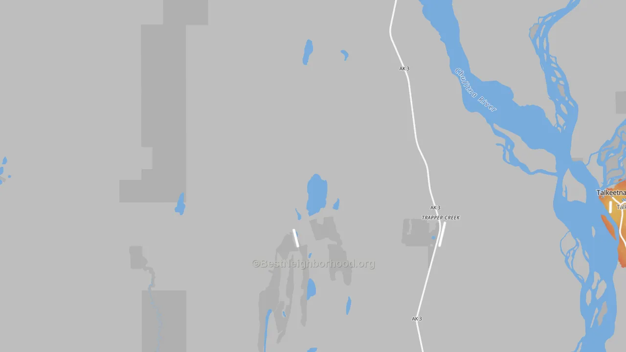Bike Grade map of 99683, AK