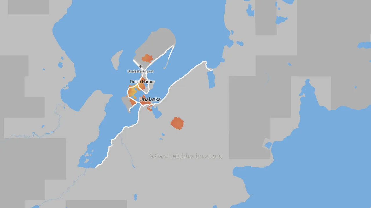 Bike Grade map of 99685, AK