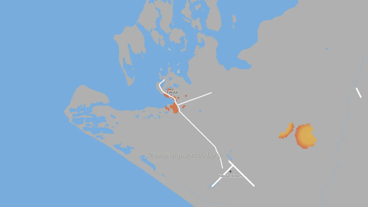Bike Grade map of 99689, AK