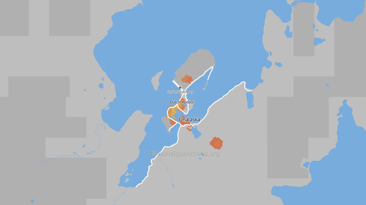 Bike Grade map of 99692, AK