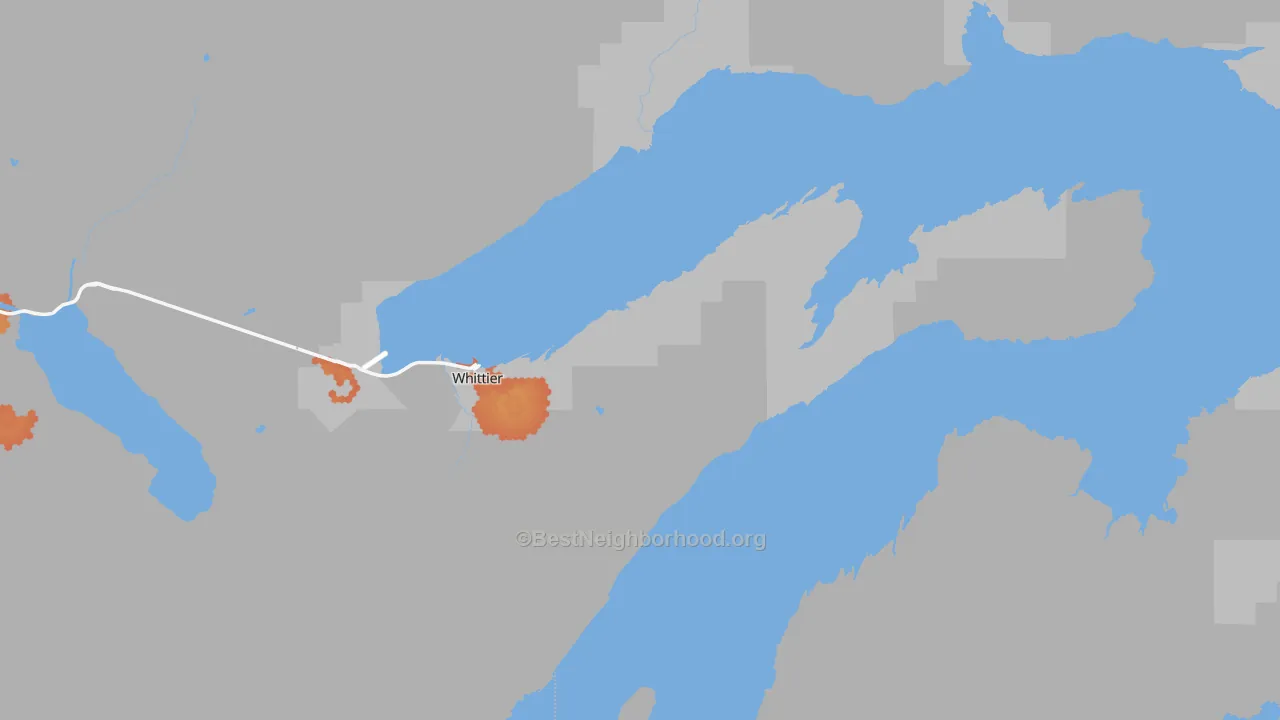Bike Grade map of 99693, AK