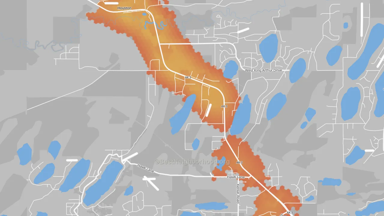 Bike Grade map of 99694, AK
