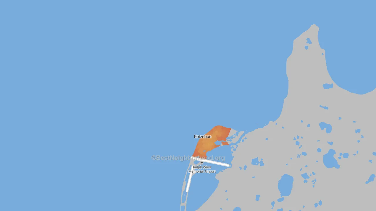 Bike Grade map of 99752, AK