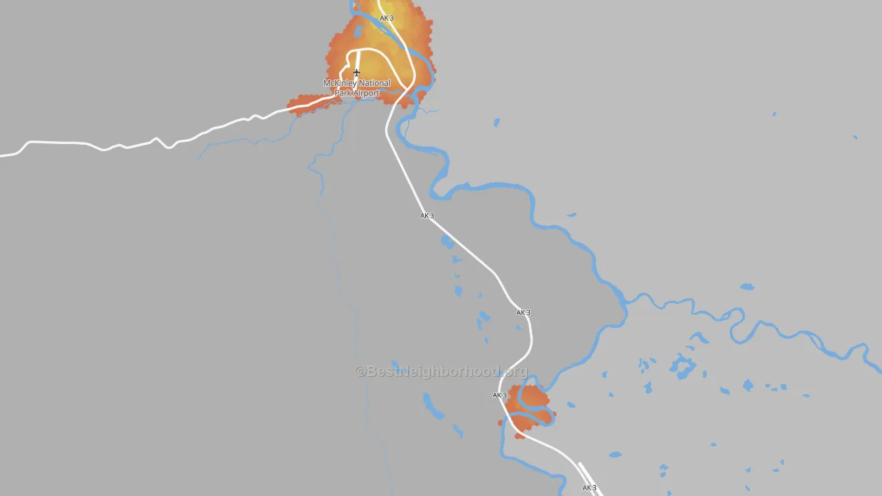 Bike Grade map of 99755, AK