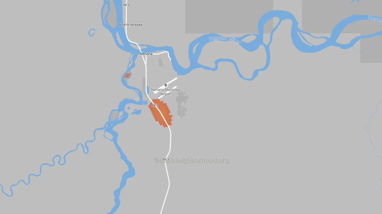 Bike Grade map of 99760, AK