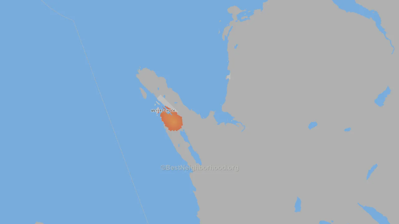 Bike Grade map of 99903, AK