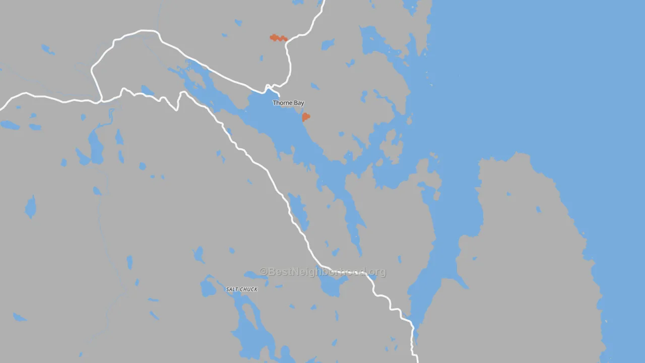 Bike Grade map of 99919, AK