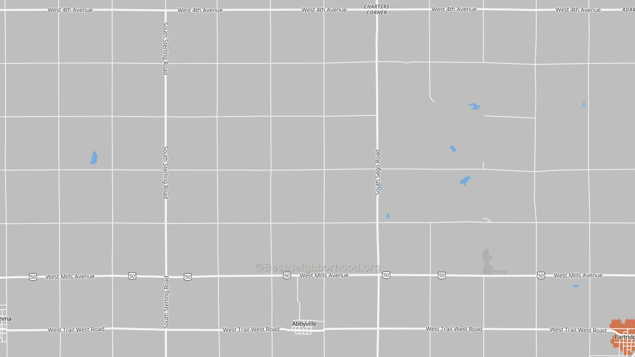 Bike Grade map of Abbyville, KS