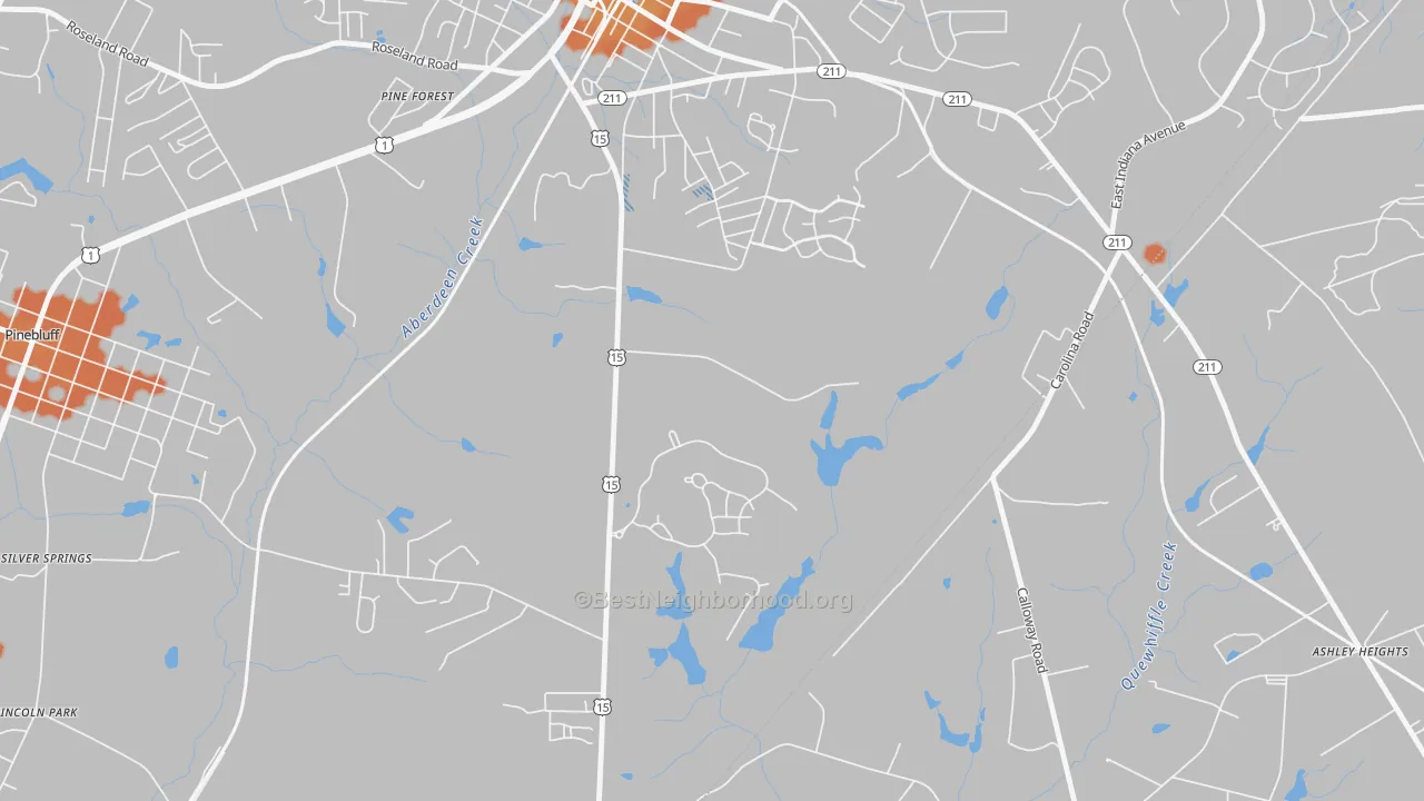 Bike Grade map of Addor, NC