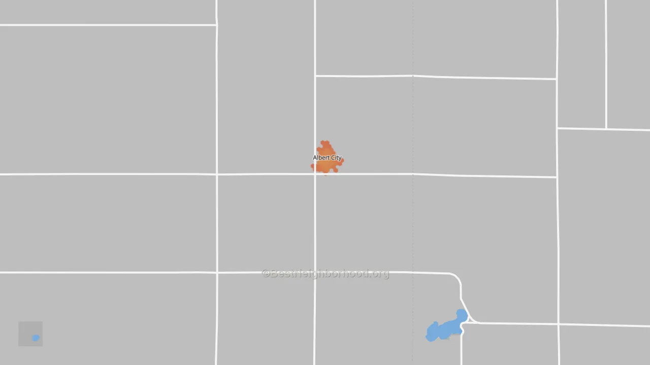 Bike Grade map of Albert City, IA