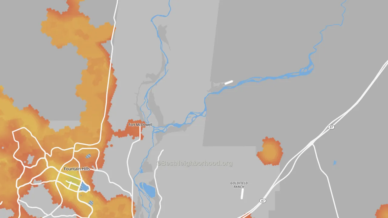 Bike Grade map of Alchesay Flat, AZ
