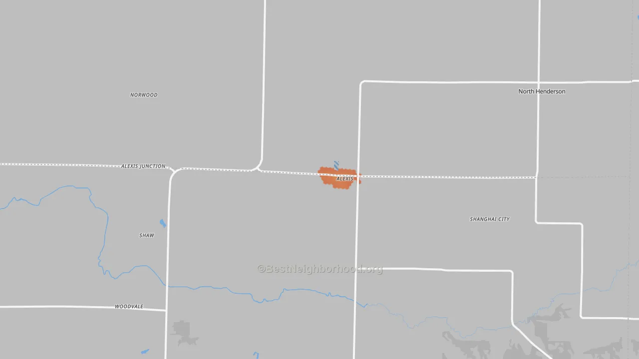 Bike Grade map of Alexis, IL