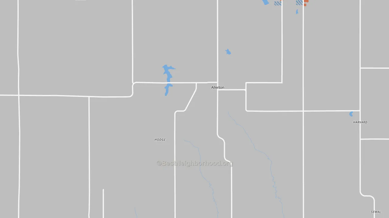 Bike Grade map of Allerton, IA