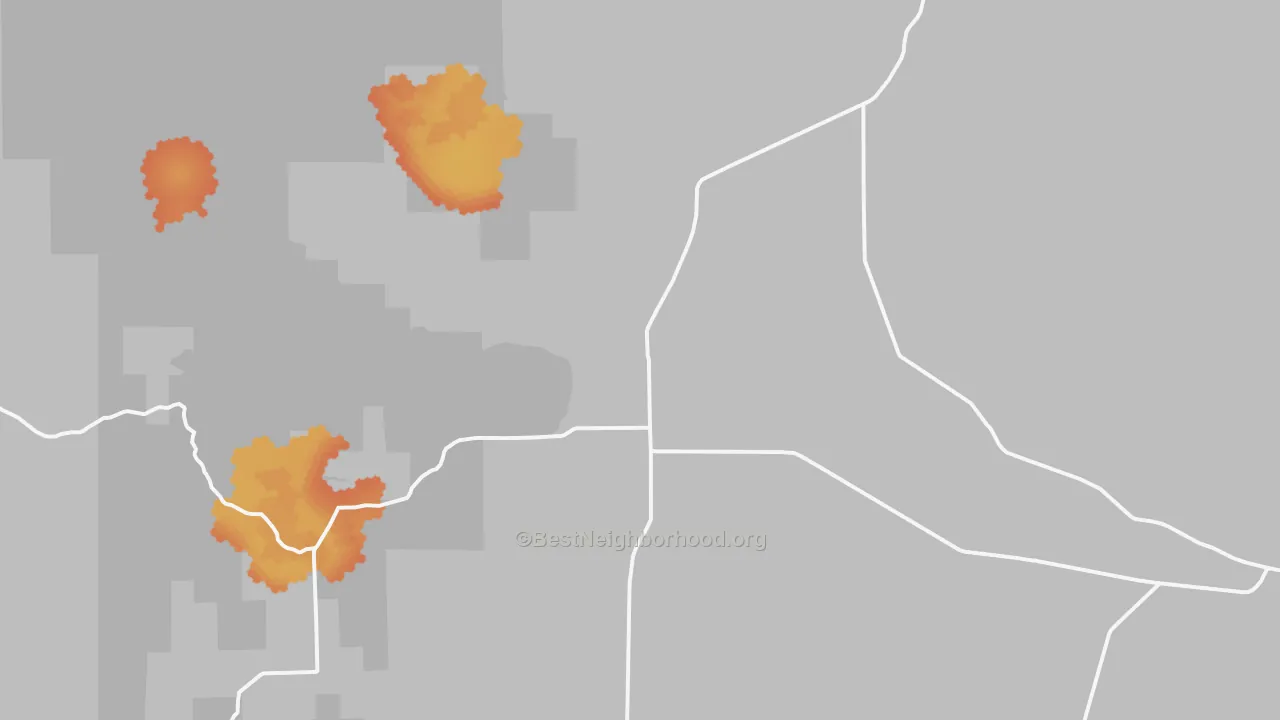 Bike Grade map of Almo, ID