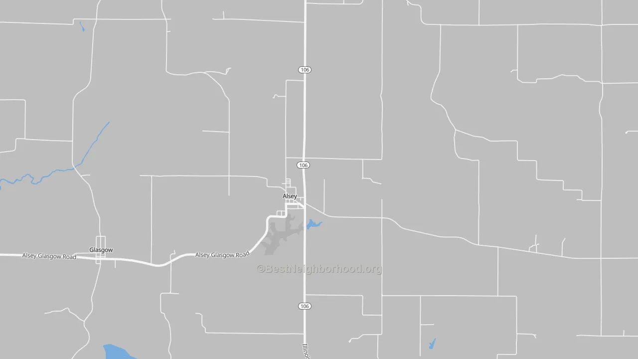 Bike Grade map of Alsey, IL