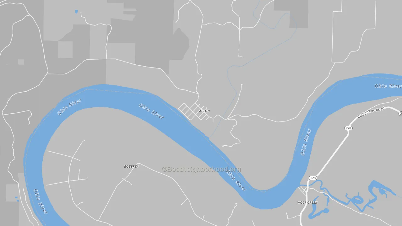 Bike Grade map of Alton, IN