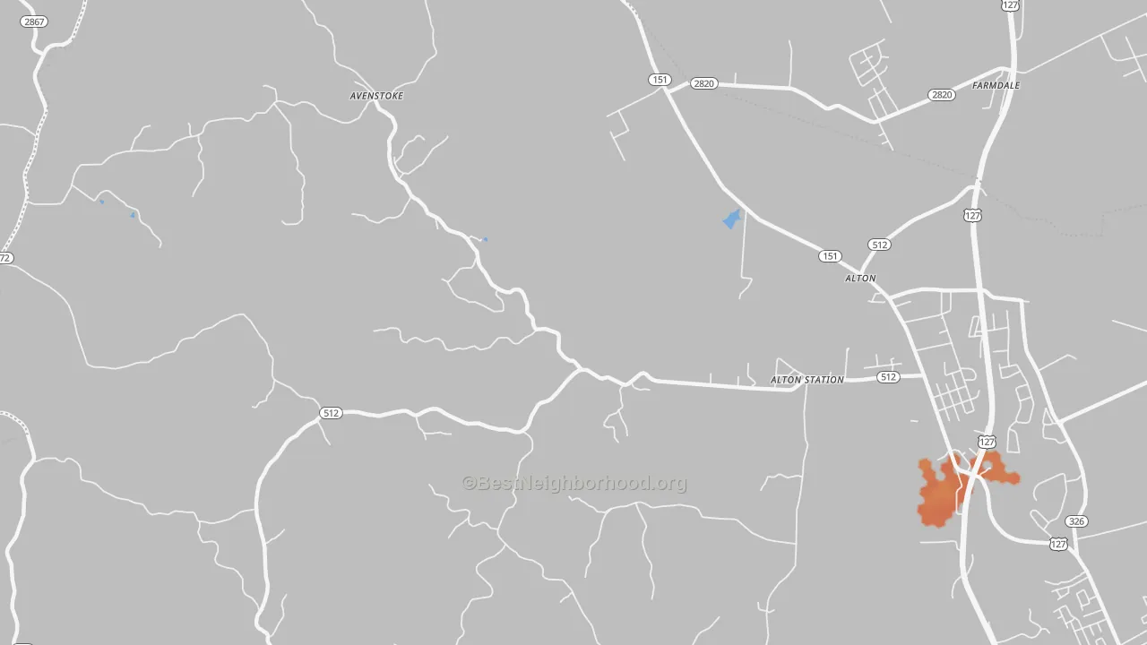 Bike Grade map of Alton Station, KY