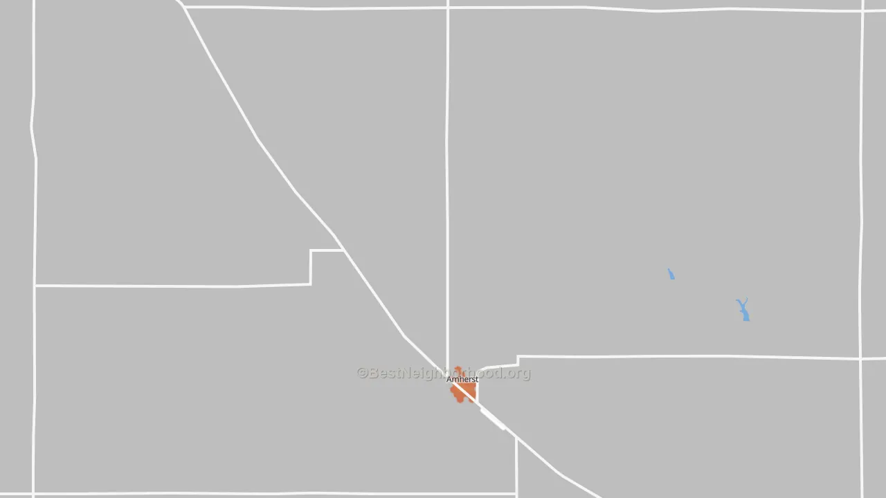 Bike Grade map of Amherst, NE