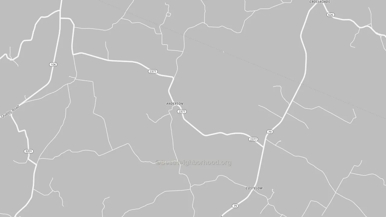Bike Grade map of Anderson, KY