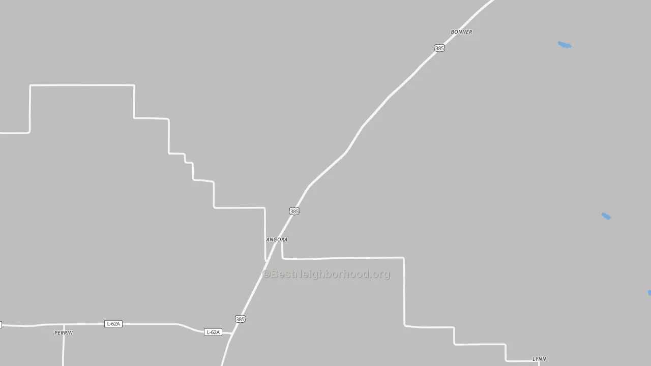 Bike Grade map of Angora, NE