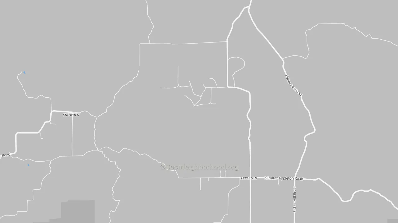 Bike Grade map of Appleton, WA