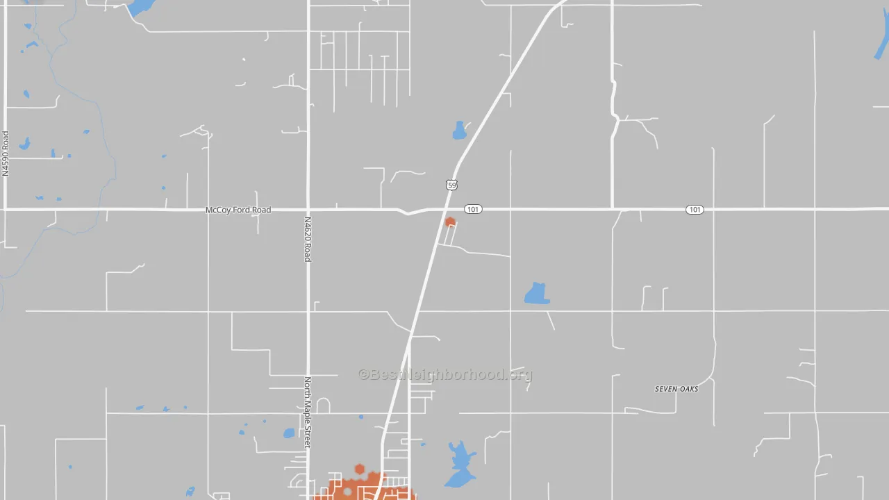 Bike Grade map of Aqua Park, OK