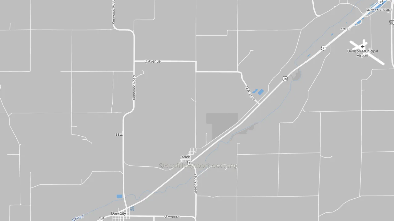 Bike Grade map of Arion, IA
