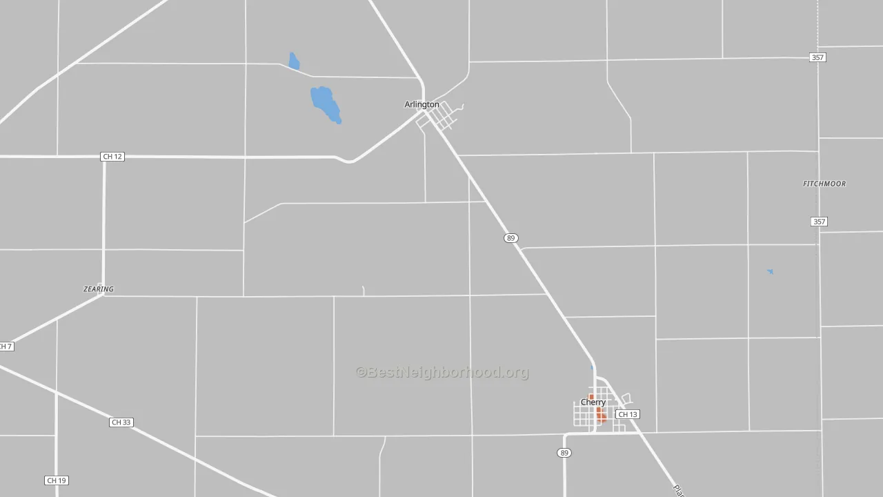 Bike Grade map of Arlington, IL