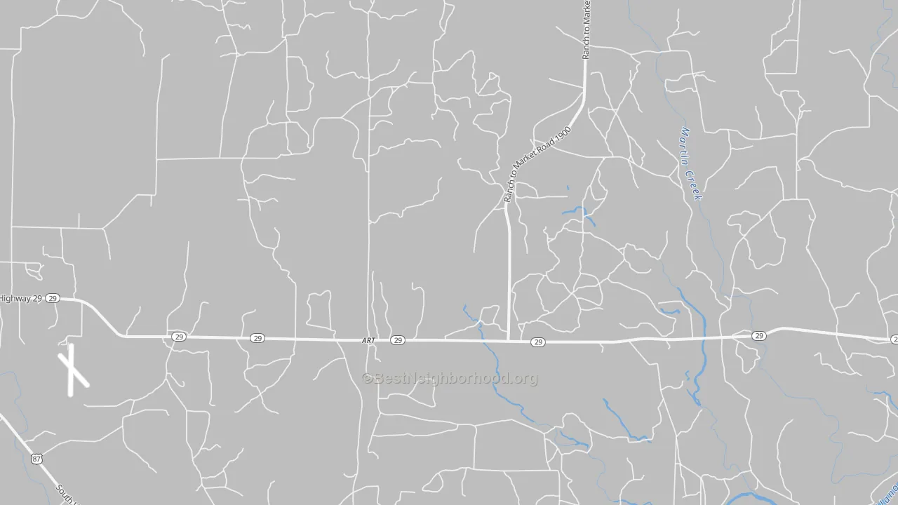 Bike Grade map of Art, TX