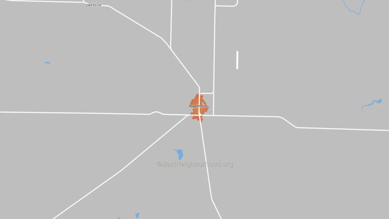 Bike Grade map of Aspermont, TX