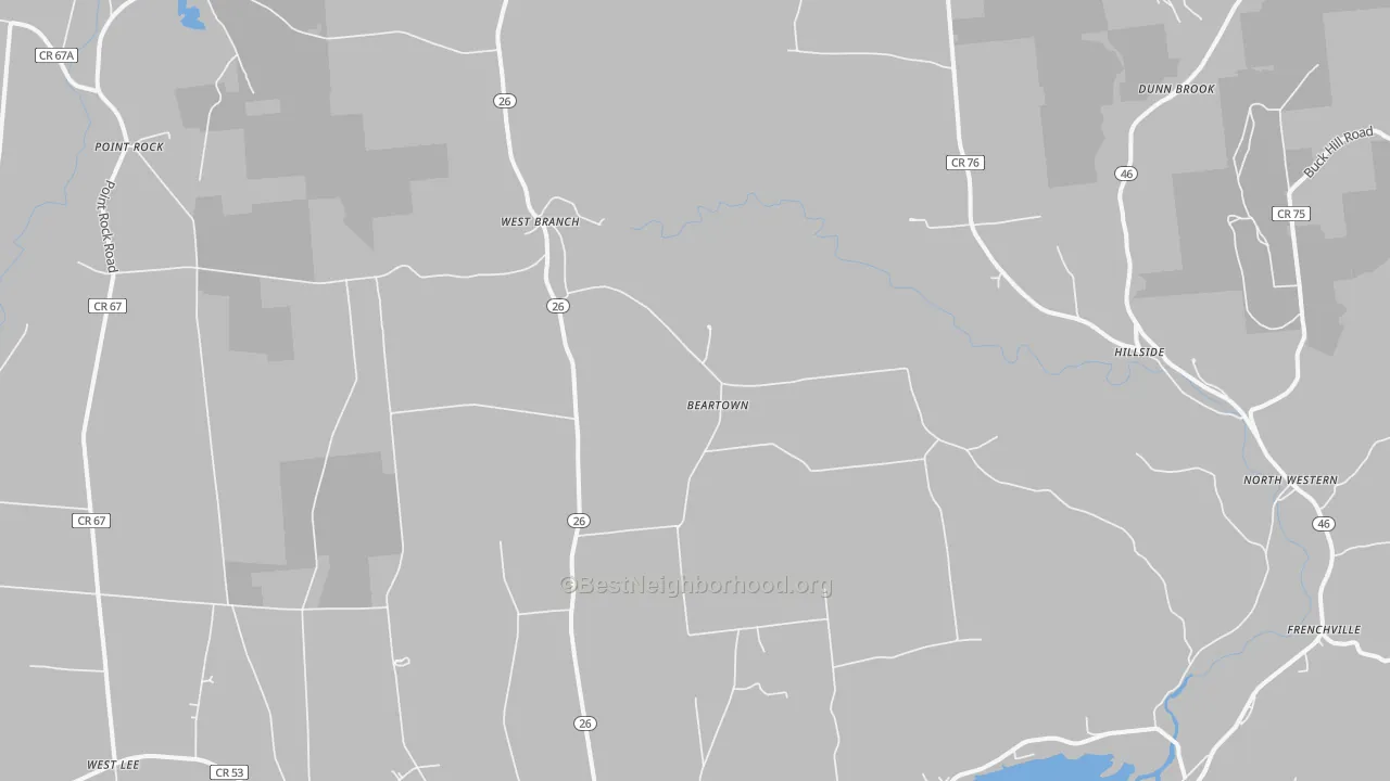 Bike Grade map of Ava, NY
