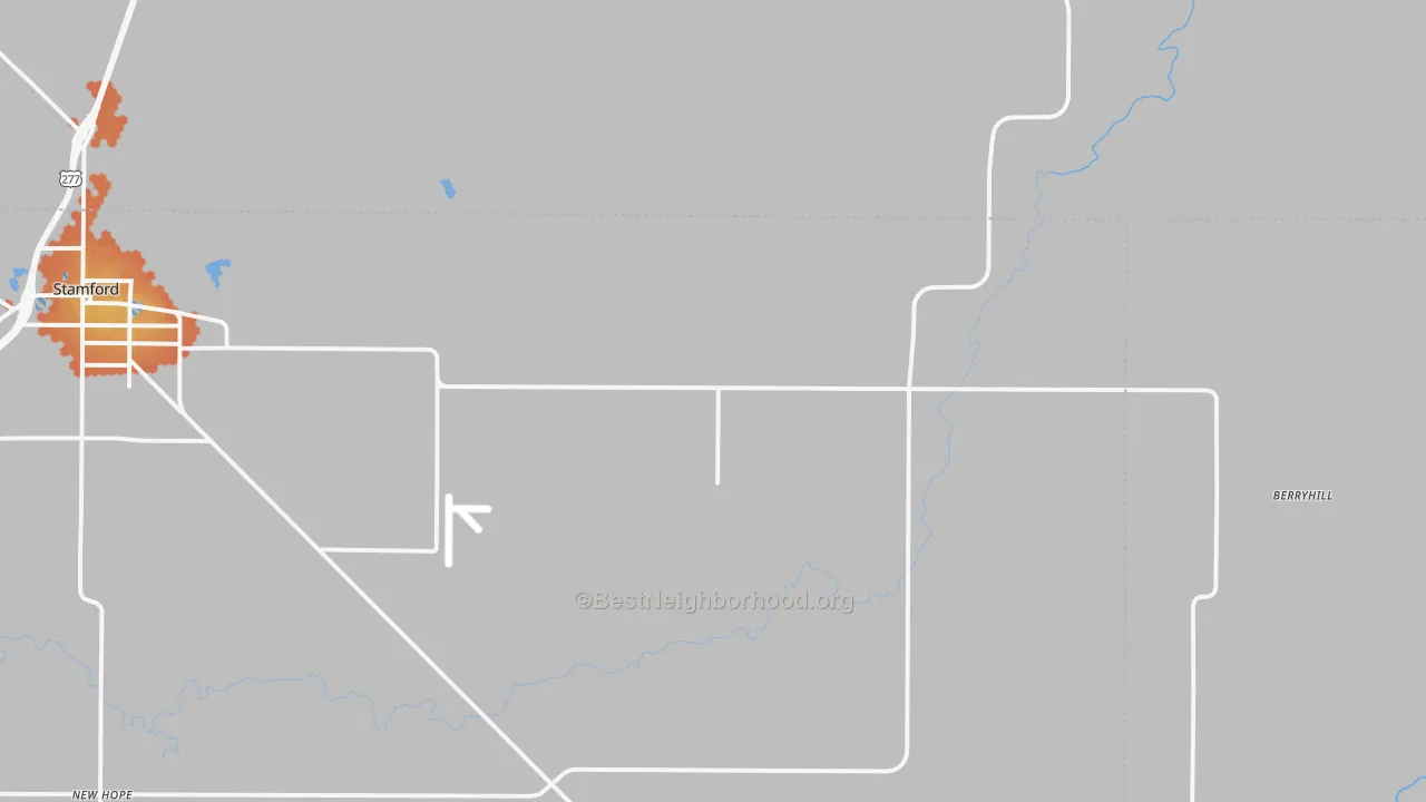 Bike Grade map of Avoca, TX