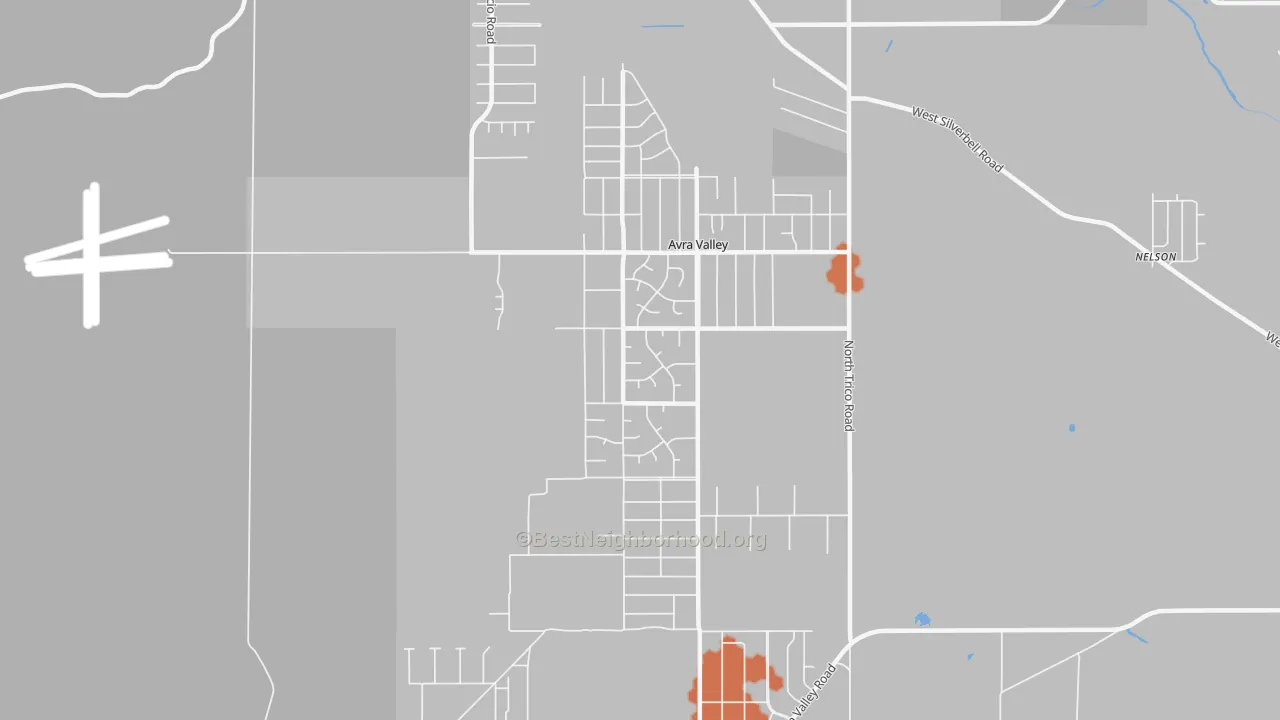 Bike Grade map of Avra Valley, AZ