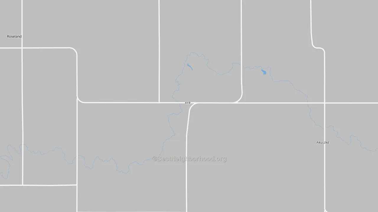 Bike Grade map of Ayr, NE
