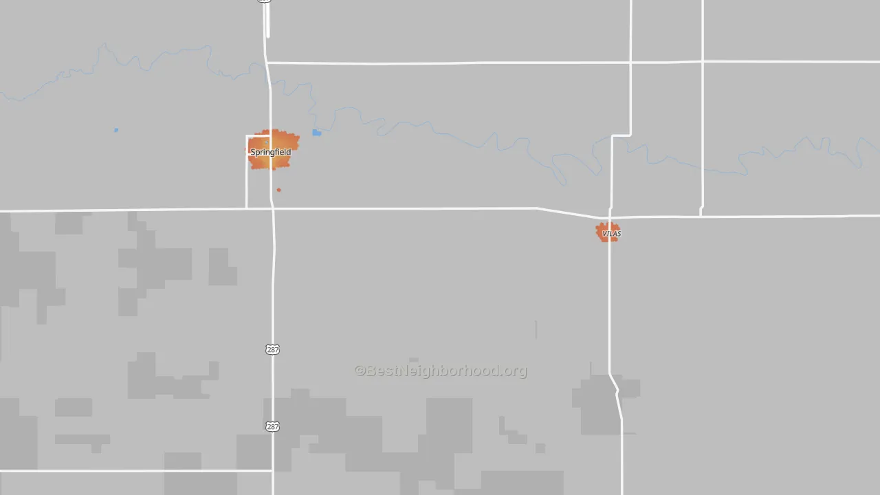 Bike Grade map of Baca County, CO