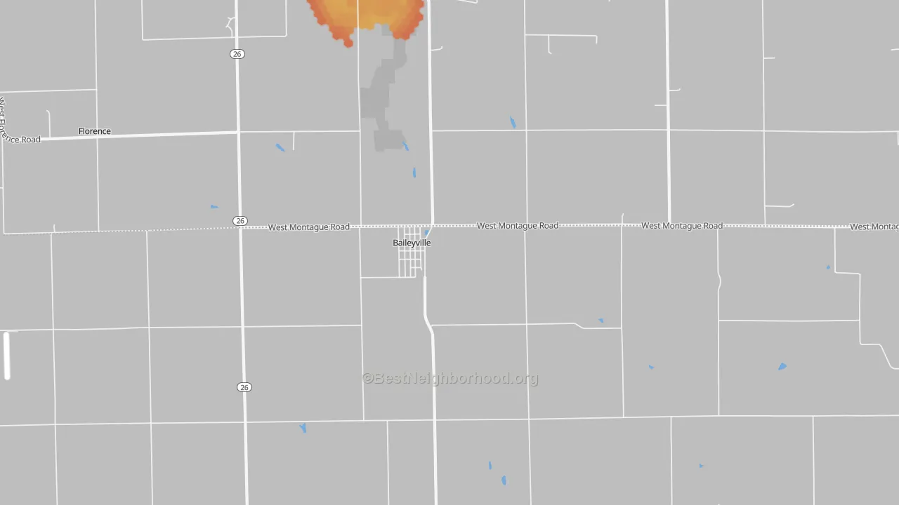 Bike Grade map of Baileyville, IL