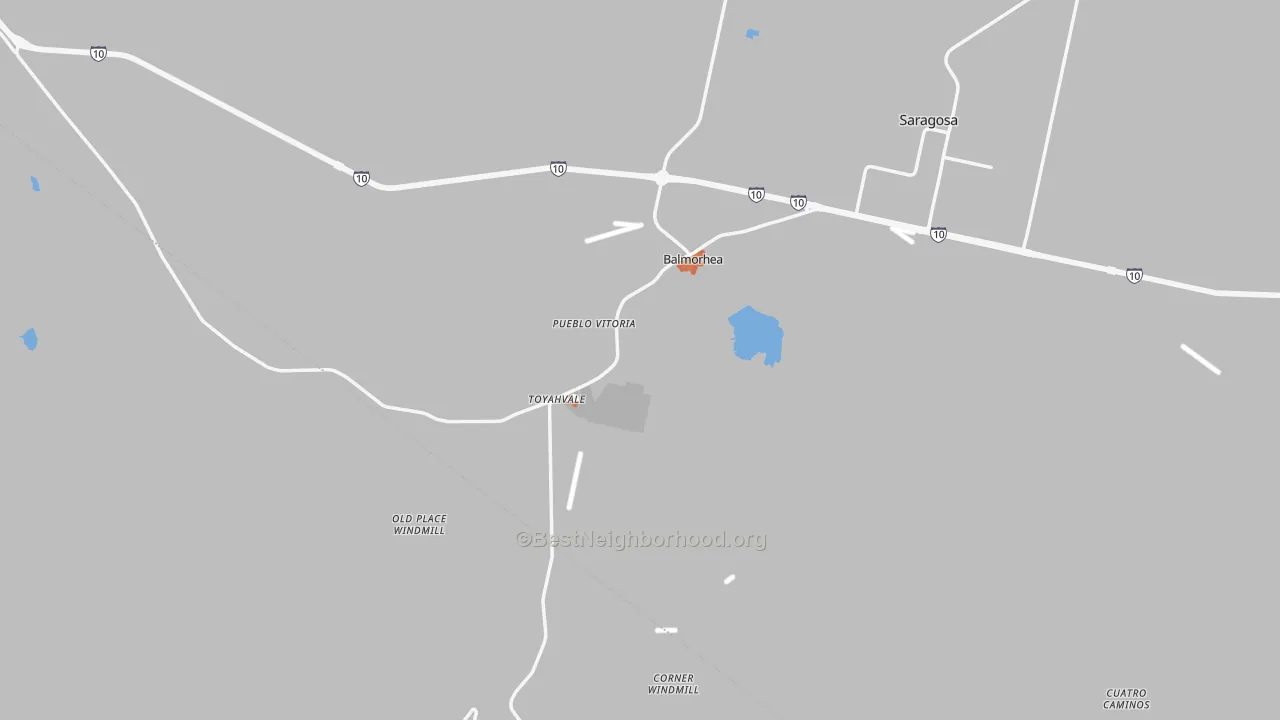 Bike Grade map of Balmorhea, TX