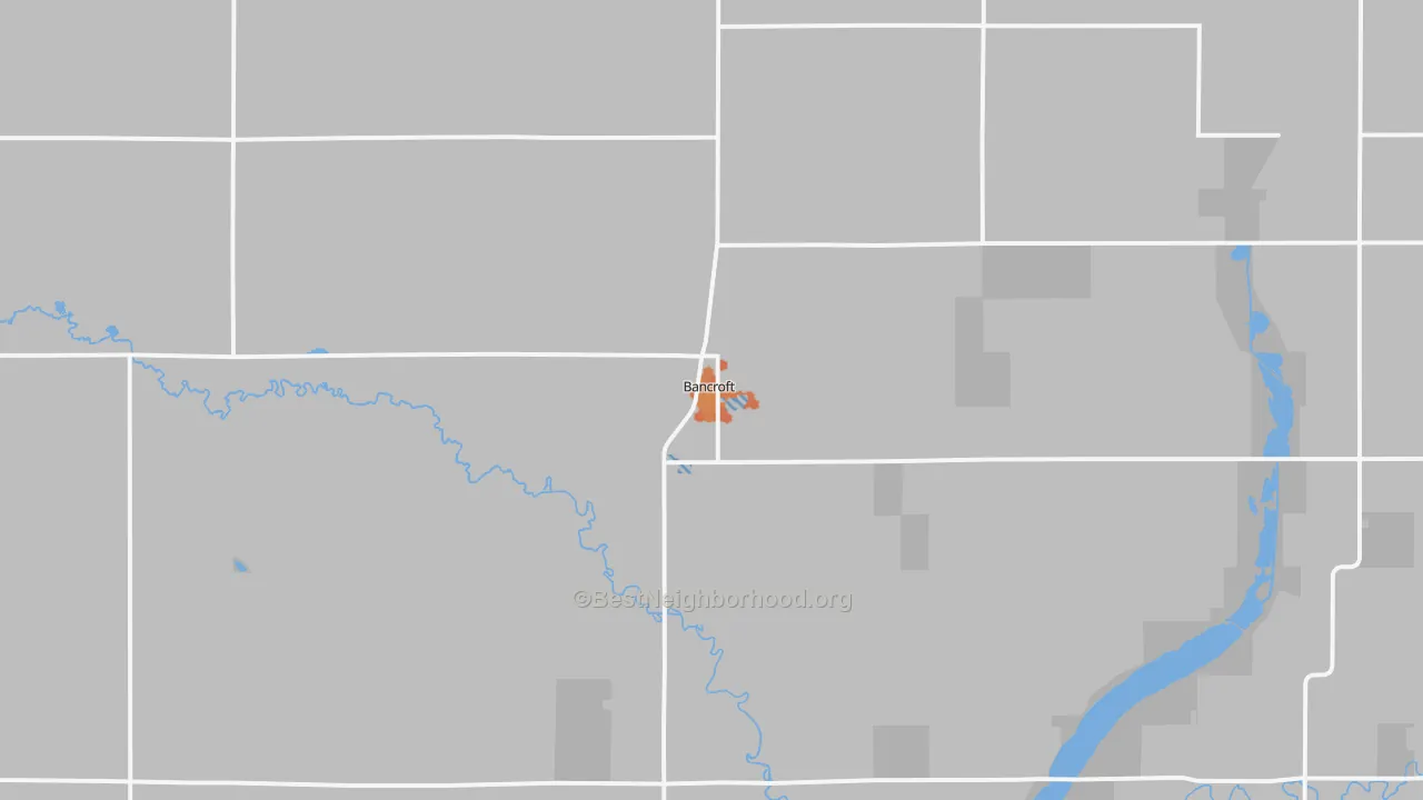 Bike Grade map of Bancroft, IA