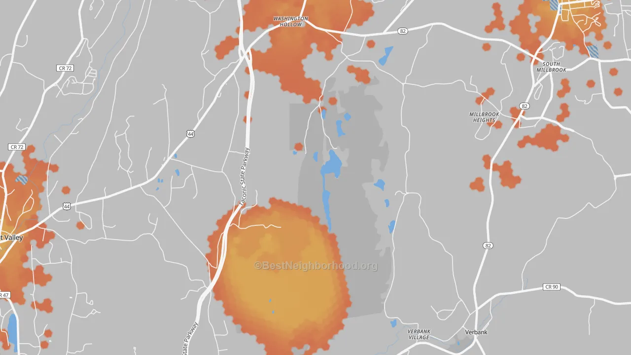 Bike Grade map of Bangall, NY