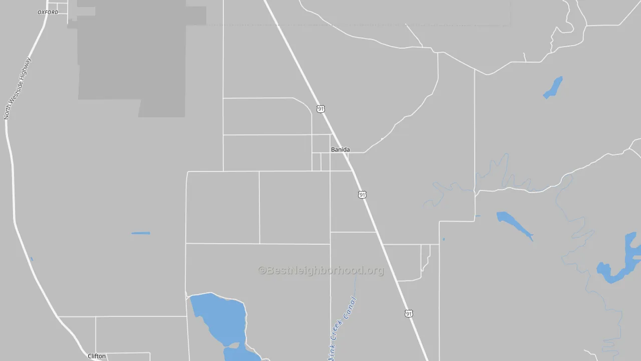 Bike Grade map of Banida, ID