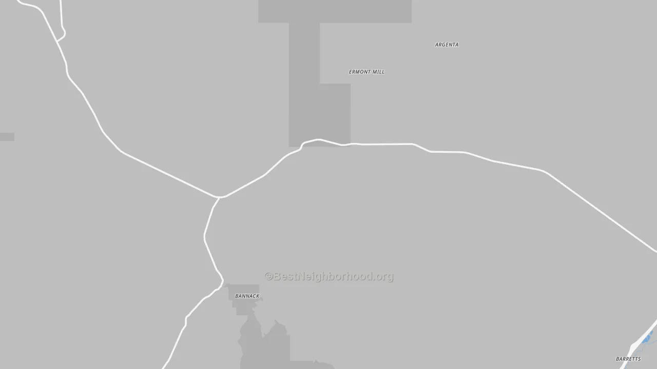 Bike Grade map of Bannack, MT